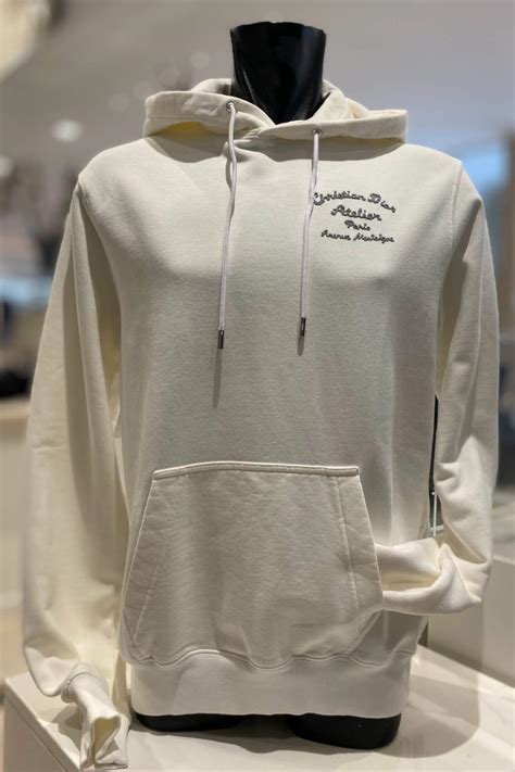 cd white dior hoodi|christian dior hoodie.